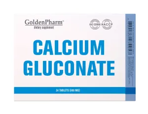 Maisto papildas Golden Pharm Kalcio gliukonatas tabletės N24